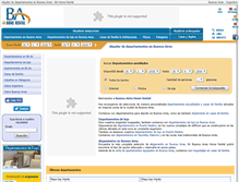 Tablet Screenshot of buenosaireshomerental.com